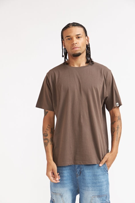 POLERA BASICA MARRON 100% ALGODON