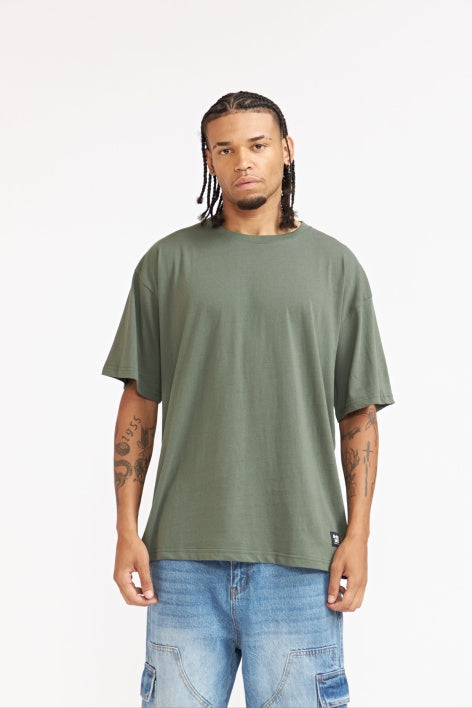POLERA OVERSIZE VERDE 100% ALGODON