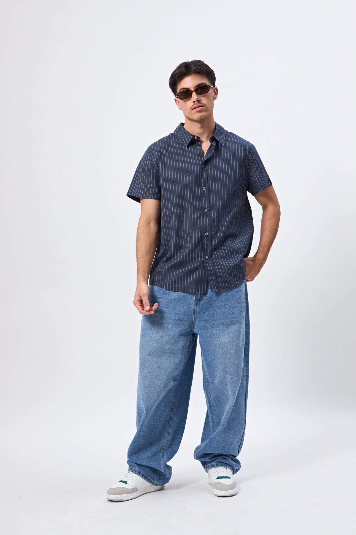 CAMISA RAYAS AZUL