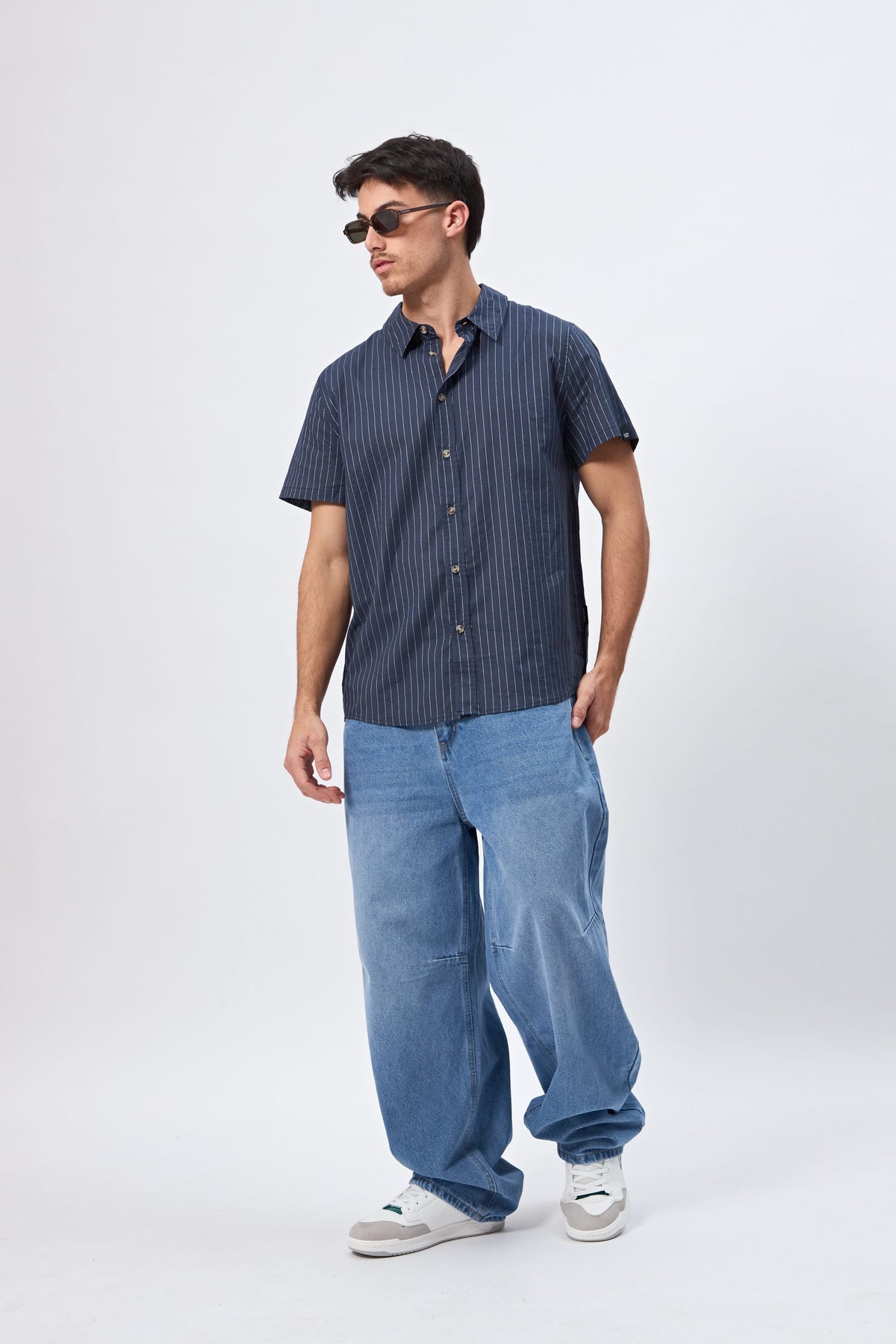 CAMISA RAYAS AZUL