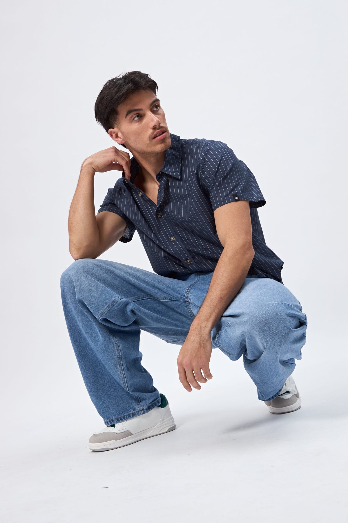 CAMISA RAYAS AZUL